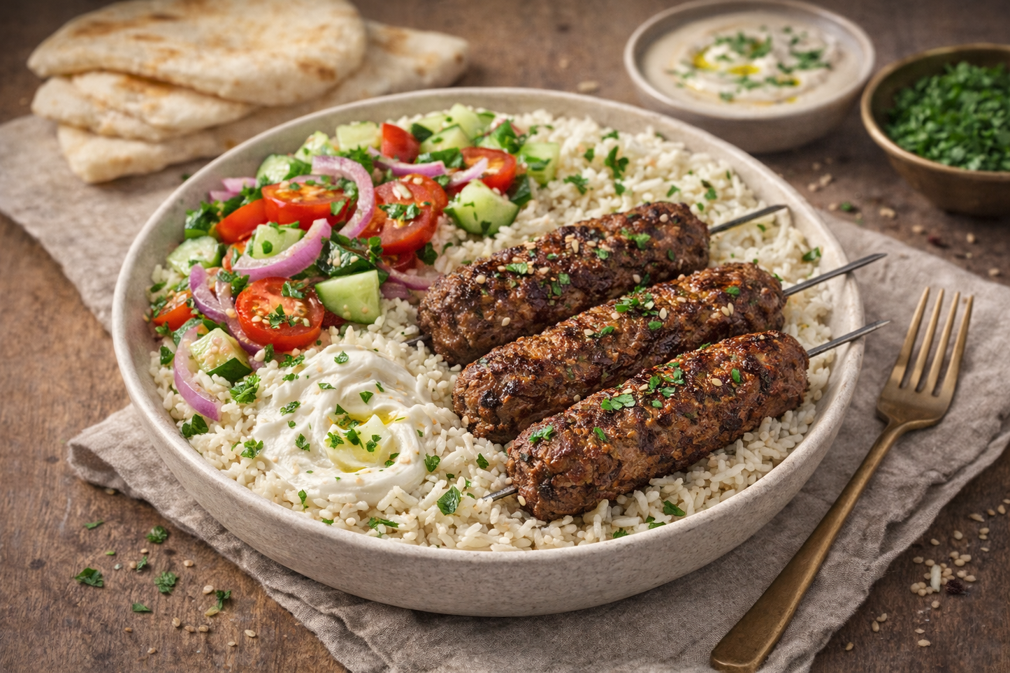 Halal Mixed Grill Platter (Chicken + Kofta)